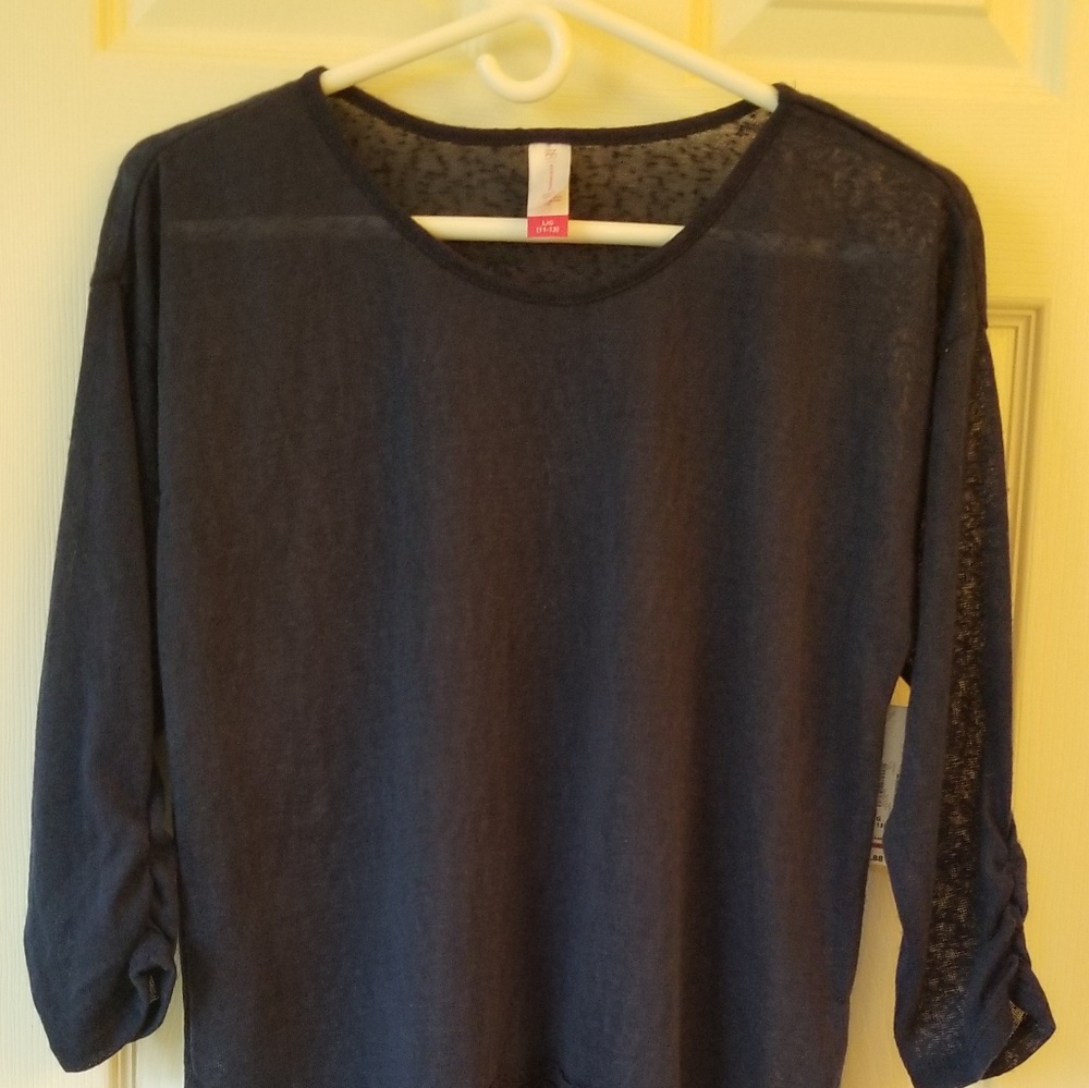 Navy blue light blouse